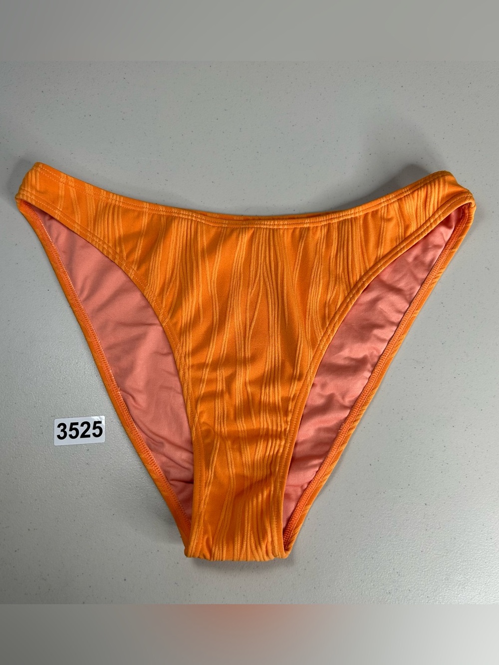 Samiol Bikini Bottom Orange XL Textured
